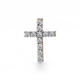 Золотая подвеска АЛЬКОР 34186-100 с бриллиантом 34186-100 фото