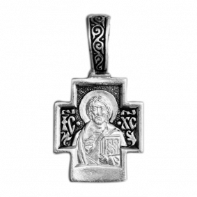 Подвеска-иконка их черненого серебра ЮЗ Елизавета 3457 3457 фото