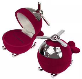 Футляр флокированный Вертолет под кольцо и серьги 34701-б 34701-б фото