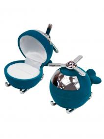 Футляр флокированный Вертолет под кольцо и серьги серия Детская 34701-мв 34701-мв фото