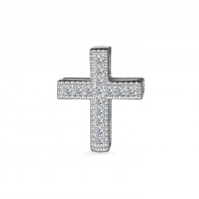 Подвеска из белого золота АЛЬКОР 34894-200 с бриллиантом 34894-200 фото