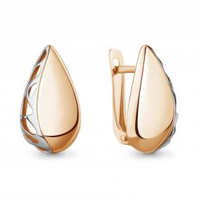 Золотые серьги AQUAMARINE 34933 34933 фото