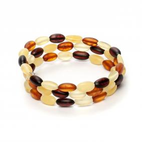 Браслет Сливка на металлической струне ИП Шавкунов ИН из янтаря 3501220454 3501220454 фото