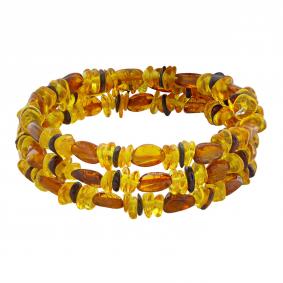 Браслет на металлической струне ИП Шавкунов ИН из янтаря 35121141 35121141 фото