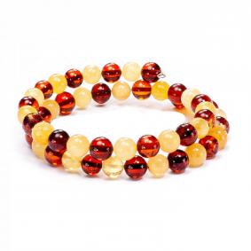 Браслет на металлической струне ИП Шавкунов ИН из янтаря 35127707 35127707 фото