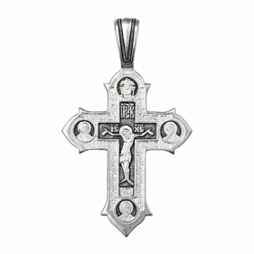 Подвеска-крест из черненого серебра ЮЗ Елизавета 3544 3544 фото