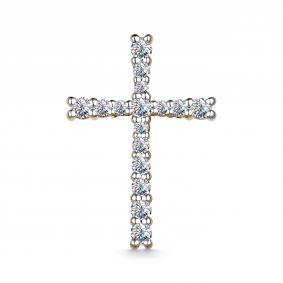 Золотая подвеска АЛЬКОР 35707-100 с бриллиантом 35707-100 фото