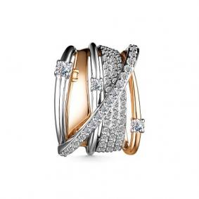 Золотая подвеска-шарм АЛЬКОР с бриллиантом 35755-100 35755-100 фото