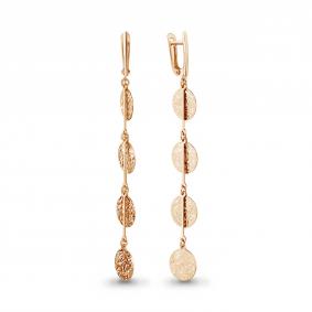 Золотые серьги AQUAMARINE 36123 36123 фото