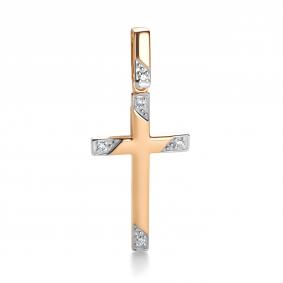 Золотая подвеска АЛЬКОР 36239-100 с бриллиантом 36239-100 фото