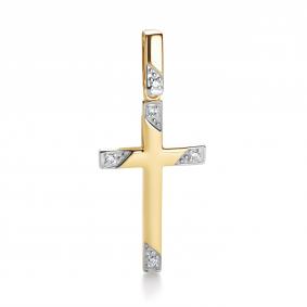 Подвеска из лимонного золота АЛЬКОР 36239-300 с бриллиантом 36239-300 фото