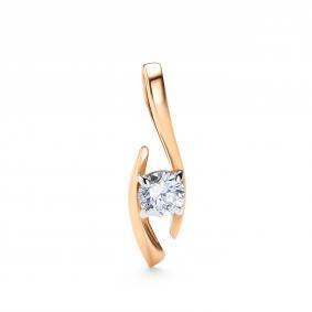Золотая подвеска АЛЬКОР 36278-100 с бриллиантом 36278-100 фото