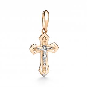 Золотая подвеска АЛЬКОР 36382-100 с бриллиантом 36382-100 фото