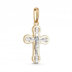 Подвеска из лимонного золота АЛЬКОР 36388-300 с бриллиантом 36388-300 фото