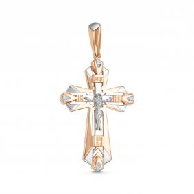 Золотая подвеска АЛЬКОР 36389-100 с бриллиантом 36389-100 фото