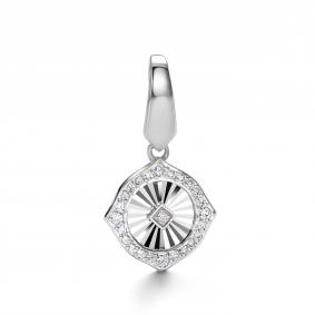 Подвеска из белого золота АЛЬКОР 36533-200 с бриллиантом 36533-200 фото