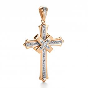 Золотая подвеска АЛЬКОР 36667-100 с бриллиантом 36667-100 фото