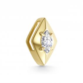 Подвеска из лимонного золота АЛЬКОР 36952-300 с бриллиантом 36952-300 фото