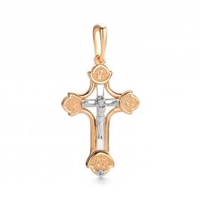 Золотая подвеска АЛЬКОР 36981-100 с бриллиантом 36981-100 фото