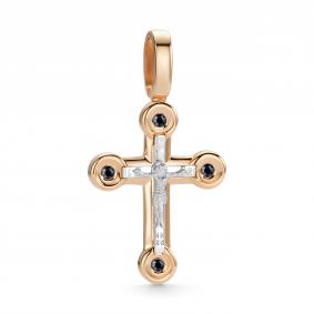 Золотая подвеска АЛЬКОР 36987-102 с сапфиром 36987-102 фото