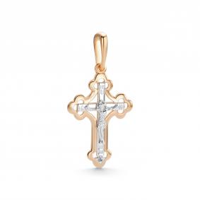 Золотая подвеска АЛЬКОР 36988-100 с бриллиантом 36988-100 фото