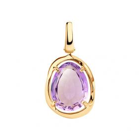 Золотая подвеска SOKOLOV 37732142 с аметистом 37732142 фото