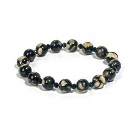 Браслет янтарный Пеструшка ИП Шавкунов ИН с ювелирной смолой 39121117930 39121117930 фото