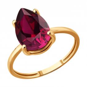 Золотое кольцо SOKOLOV 4010771 с рубином 4010771 фото