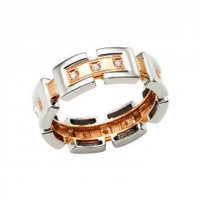 Золотое кольцо Караваевская ювелирная фабрика 41-0206 с цирконием 41-0206 фото