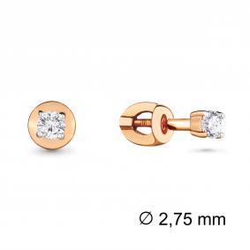 Золотые серьги AQUAMARINE 416851 с фианитом 416851 фото