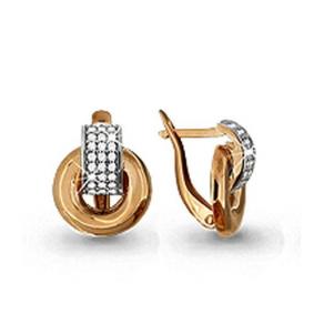 Золотые серьги AQUAMARINE 41959А 41959А фото