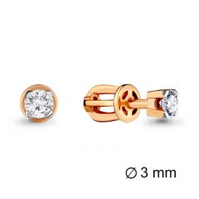 Золотые серьги AQUAMARINE 42023 с Swarovski 42023 фото