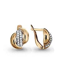 Золотые серьги AQUAMARINE 42242А 42242А фото