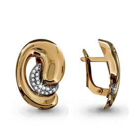 Золотые серьги AQUAMARINE 42452А 42452А фото