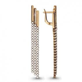 Золотые серьги AQUAMARINE 42622А 42622А фото