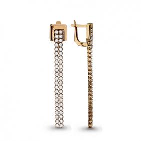 Золотые серьги AQUAMARINE 42632 42632 фото