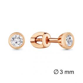 Золотые серьги AQUAMARINE 43558 с Swarovski 43558 фото