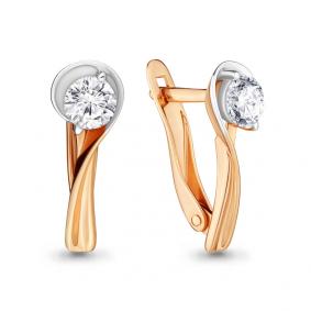 Золотые серьги AQUAMARINE 43621 43621 фото