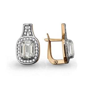 Золотые серьги AQUAMARINE 43720А 43720А фото