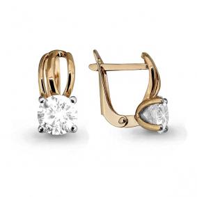 Золотые серьги AQUAMARINE 43737 43737 фото