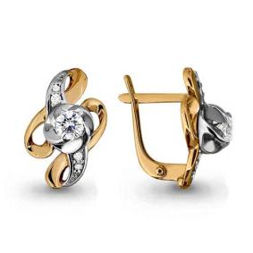 Золотые серьги AQUAMARINE 43771А 43771А фото