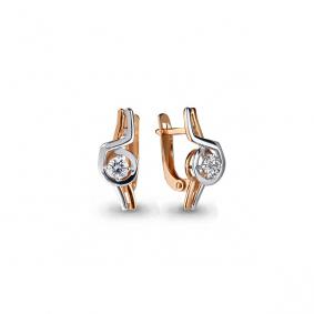 Золотые серьги AQUAMARINE 43821 43821 фото