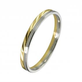 Обручальное кольцо 2,5 мм из комбинированного золота Primossa 440-000-917 440-000-917 фото