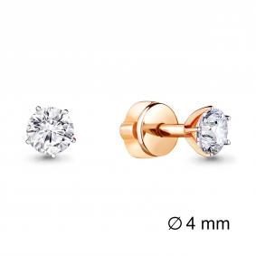 Золотые серьги AQUAMARINE 44036 с фианитом 44036 фото