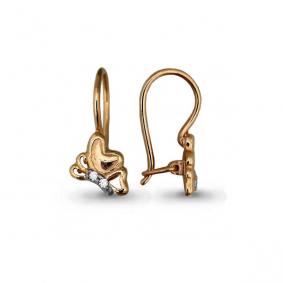 Золотые серьги AQUAMARINE 45051А 45051А фото