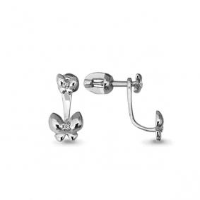 Серьги из белого золота AQUAMARINE 45175А 45175А фото