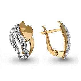 Золотые серьги AQUAMARINE 45273А 45273А фото