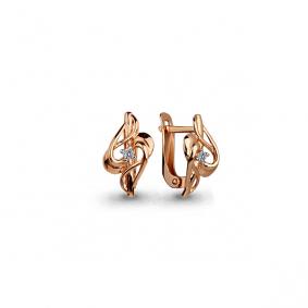 Золотые серьги AQUAMARINE 45362А 45362А фото