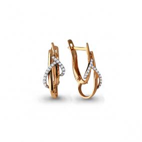 Золотые серьги AQUAMARINE 45409 45409 фото