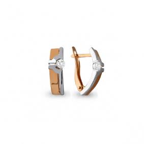 Золотые серьги AQUAMARINE 45535 45535 фото